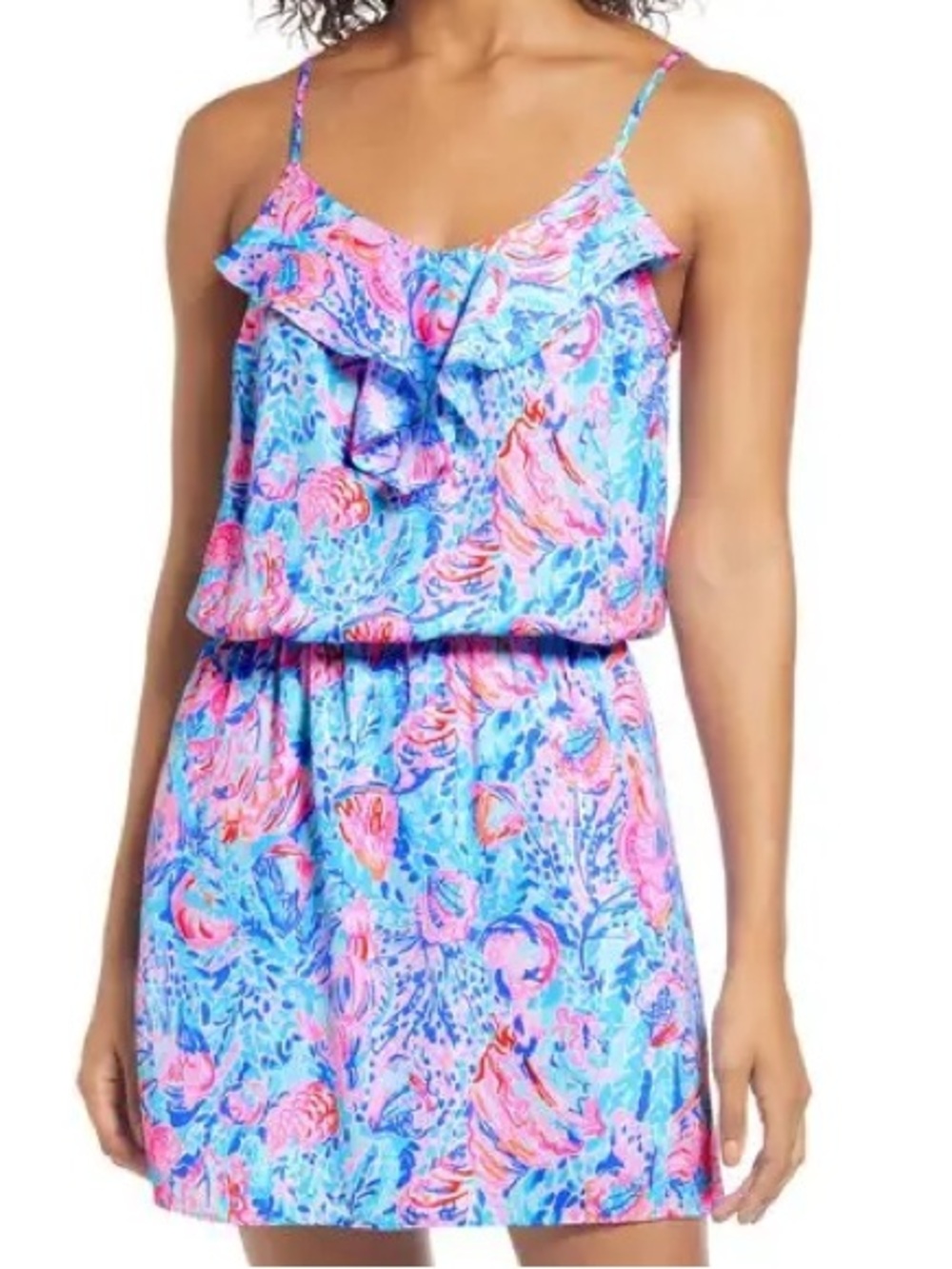 Lilly Pulitzer bohemian preppy zana print treasure trove romper size large NWT